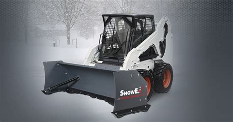 snow blade for skid steer|snowex plows for skid steers.